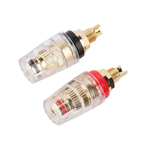 Binding Post Banana Connector Plug Speaker Terminal Amplifier Jacks Conector Consumer Electronics Solid Hard Copper(2pcs) in Kuwait
