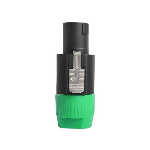 4/10/20pcs NL4FC 4-Pin Speaker Connector - Aviation Aluminum Locking Plug with Tool-Free Splicing(Green,4 PCS) in Kuwait