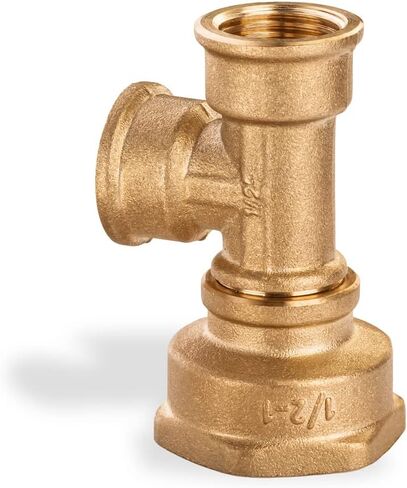 Reducing Coupling 1/2" Female x 1" Female Brass Fitting - Brass Coupling 0,5 incx1 inch Female Brass Pipe Fitting in Kuwait