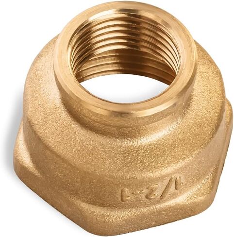 Reducing Coupling 1/2" Female x 1" Female Brass Fitting - Brass Coupling 0,5 incx1 inch Female Brass Pipe Fitting in Kuwait