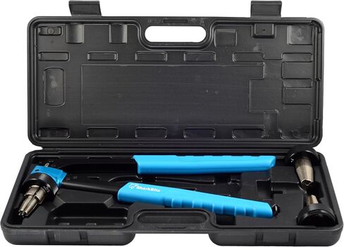 SharkBite PEX-A Expansion Tool Kit, Includes 1/2 inch, 3/4 inch, and 1 inch Expansion Heads, Auto-Rotating Expansion Tool, Lubricant and Carrying Case in Kuwait