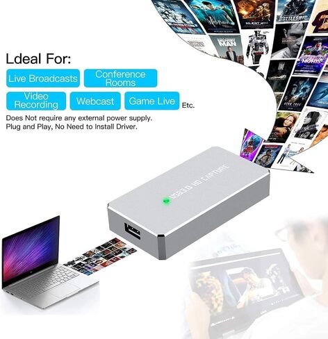 بطاقة التقاط HDMI من TCNEWCL، HDMI إلى USB 3.0، تسجيل البث المباشر ومحول التقاط الفيديو من TCNEWCL in Kuwait