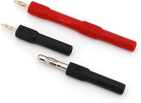 10Pcs Gold Plated 2mm Small Male Banana Plug to 4mm Female Jack Connector Adapter in Kuwait