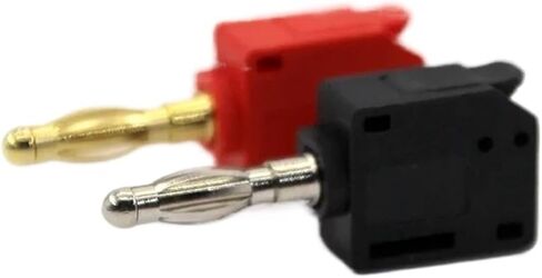 4MM Banana Plug Direct Insertion High Current Wire Connector Lantern Head Gold-Plated Nickel Plated Musical Speaker Banana Jack(ZDJ-R,5PCS) in Kuwait