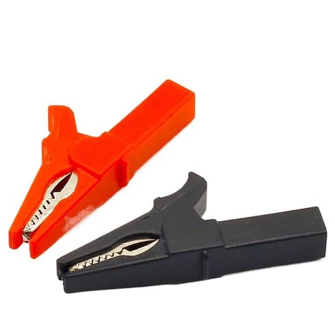2PCS Battery Test Clip 55MM HV Clip for Banana Plug 4mm Multimeter Pen Cable Probes Crocodile Clip in Kuwait