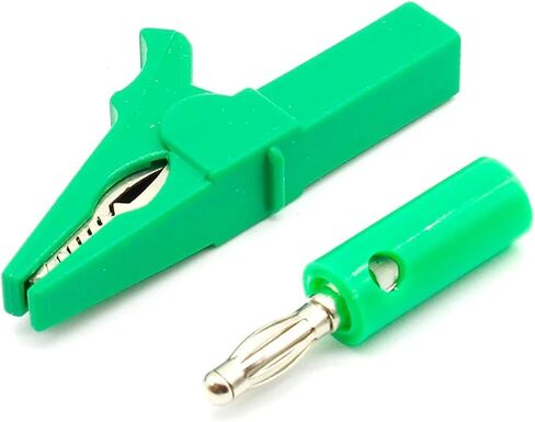 55MM clip + BANANA PLUG, test probe with 4mm Banana Plug Cable Clips red black blue yellow green(DVPEN01-SL) in Kuwait