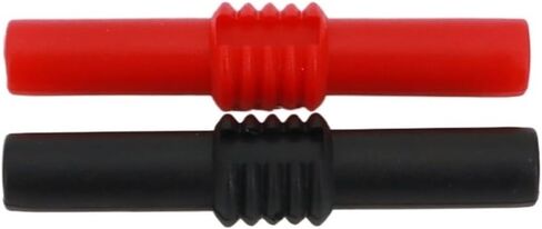 10Pcs Insulated 4mm Female to Female Red and Black Banana Jack Adapter Connector in Kuwait
