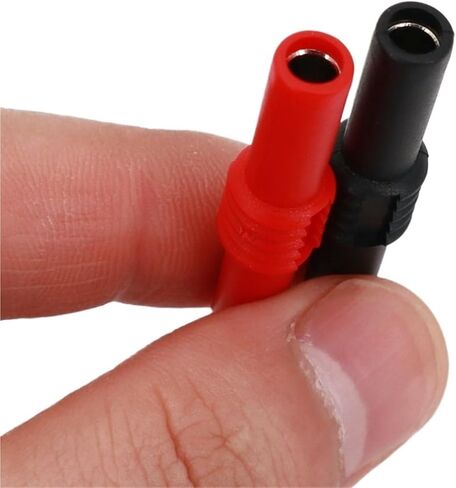 10Pcs Insulated 4mm Female to Female Red and Black Banana Jack Adapter Connector in Kuwait