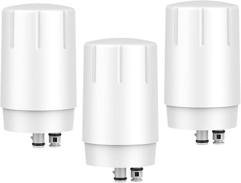 قطعتان من مرشح الصنبور البديل لمرشح صنبور Brita® 36311 على نظام تنقية مياه الصنبور المتوافق مع مرشحات استبدال Brita® 36313، FR-200، FF-100، كروم in Kuwait