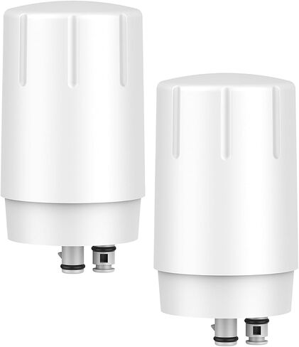 قطعتان من مرشح الصنبور البديل لمرشح صنبور Brita® 36311 على نظام تنقية مياه الصنبور المتوافق مع مرشحات استبدال Brita® 36313، FR-200، FF-100، كروم in Kuwait