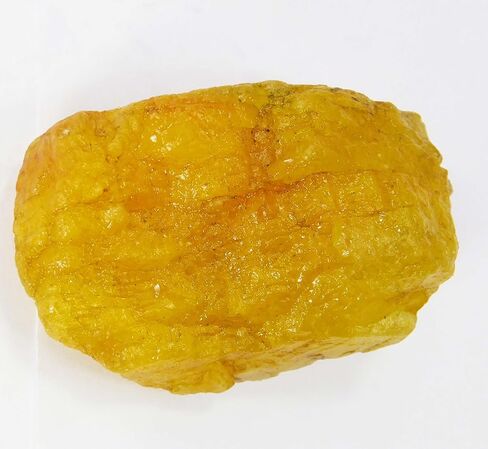 Natural Yellow Sapphire 49.2 Ct Earth Mined Uncut Rough Gemstone AAA+ CERTIFIED in Kuwait