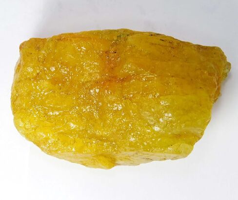 Natural Yellow Sapphire 49.2 Ct Earth Mined Uncut Rough Gemstone AAA+ CERTIFIED in Kuwait