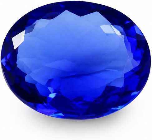 Lab Created Blue Tanzanite Oval Shape 85.23 Ct CERTIFIED Loose Gemstone in Kuwait