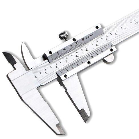 فرجار Spurtar Vernier، فرجار غير رقمي من الفولاذ المقاوم للصدأ مقاس 6 بوصات، فرجار ميكرومتر يدوي 0-6 بوصة/0-150 مم مع مقياس ملمس فولاذي 32 شفرة in Kuwait