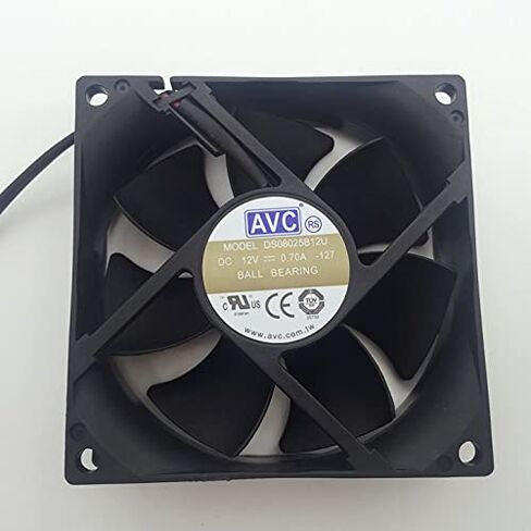 DS08025B12U مروحة 12 فولت 80 مم، 12 فولت 0.70 أمبير 8025 مروحة تبريد الهيكل ذات سلكين in Kuwait