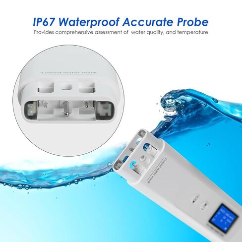 9-in-1 Water Quality Tester with UV Absorbance for COD/TOC/UV275, EC/TDS/Salinity/GH/S.G./Temp, Water Quality Tester for Home, RV, Hiking, Camping, Travel, Well - Tap, Purified, Ground, Seawater in Kuwait