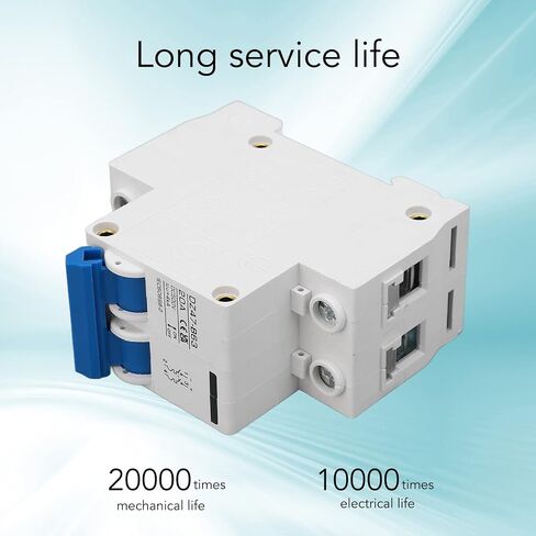 DC Miniature Circuit Breaker, 2 Pole 500V 20A Low Voltage Circuit Breaker for Solar System B Type Din Rail Mount, DC Disconnect Switch DZ47-B63 in Kuwait