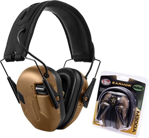 EARMOR Shooting Ear Protection Slim Noise Reduction Earmuffs for Hunting | Adjustable & Soft Headband, 29-31dB SNR Hearing Protection, Memory foam ear cushion in Saudi Arabia