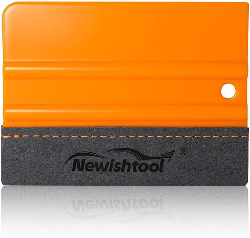 NEWISHTOOL Stitched Buffer Felt Vinyl Wrap Squeegee, 4-Pack Squeegee for Vinyl with Double Layer Sewing Felt, ScratchFress Gliding Card Scraper Wrap Tool for Window Tint, Wet PPF Application in Kuwait