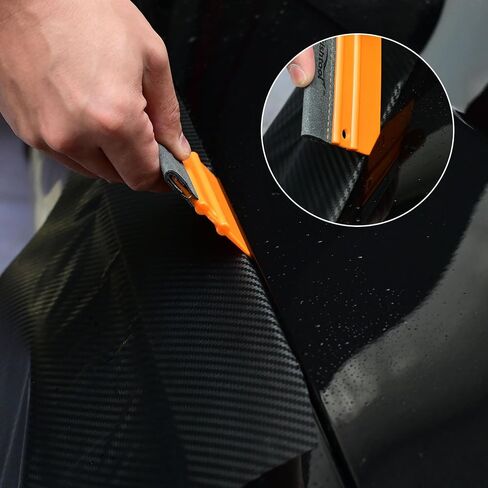 NEWISHTOOL Stitched Buffer Felt Vinyl Wrap Squeegee, 4-Pack Squeegee for Vinyl with Double Layer Sewing Felt, ScratchFress Gliding Card Scraper Wrap Tool for Window Tint, Wet PPF Application in Kuwait