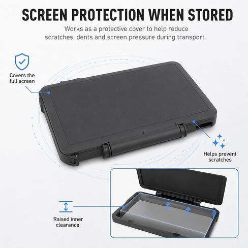 Pomya RC Pro 2 Controller Sun Hood Cover Magnetic Anti Glare Foldable | 2 in 1 sun hood and screen cover with adjustable flip design, protects RC Pro 2 controller screen from glare. in Kuwait