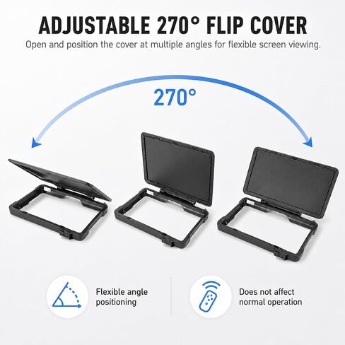 Pomya RC Pro 2 Controller Sun Hood Cover Magnetic Anti Glare Foldable | 2 in 1 sun hood and screen cover with adjustable flip design, protects RC Pro 2 controller screen from glare. in Kuwait