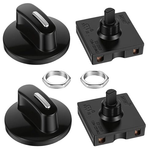 13A-125V/10A-250V Rotary Switch, Replacement Selector Knob, 4-Position 3-Speed Universal Speed Selector Rotary Switch with Knob (2PCS) in Kuwait