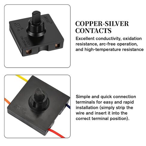 13A-125V/10A-250V Rotary Switch, Replacement Selector Knob, 4-Position 3-Speed Universal Speed Selector Rotary Switch with Knob (2PCS) in Kuwait