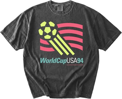 قميص كرة القدم الأمريكي الكلاسيكي 1994 مستوحى من تي شيرت مشجعي كرة القدم من التسعينيات، قميص كرة القدم الأمريكي 2026، تي شيرت كلاسيكي لكرة القدم الأمريكية مريح متعدد الألوان in Kuwait