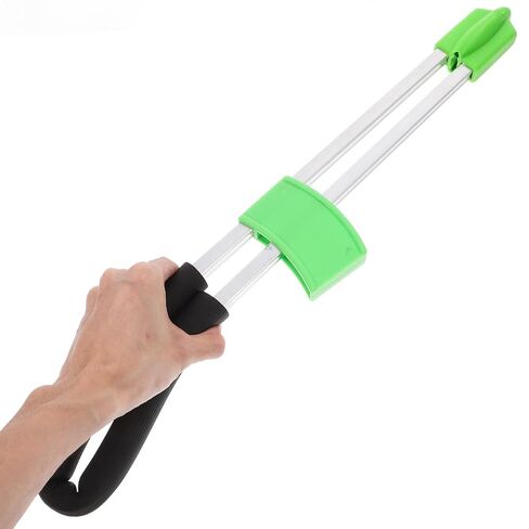 PartyKindom Heavy Duty Trash Picker Grabber Tool Small Size Green Garbage Grab Clamp Reaching Tool for Outdoor Litter Pickup and Sanitation Cleaning in Kuwait