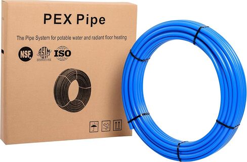 طقم إصلاح السباكة الفوري من EFIELD Pex-b: أنبوب أزرق مقاس 1/2 بوصة × 100 قدم، ومزلاق إصلاح مناسب للدفع مقاس 1/2 بوصة، ووصلة توصيل مقاس 1/2 بوصة، وقاطع الأنابيب. لا توجد حاجة لأي أداة إضافية (1/2 بوصة)، (A-1) in Kuwait