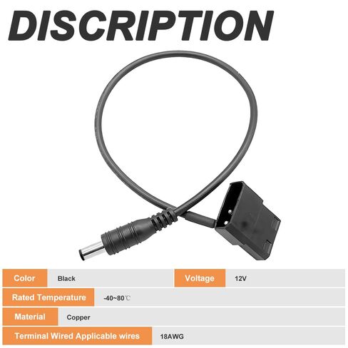 4Pin Molex to 12V DC 5.5x2.1mm Plug Adapter Cable, 18AWG 4Pin (Actual 2-Pin) Molex (Male&Female) to DC Female ATX Power Supply Cable for Power Devices (5 Pcs) in Kuwait