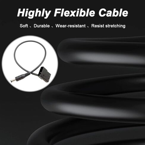 4Pin Molex to 12V DC 5.5x2.1mm Plug Adapter Cable, 18AWG 4Pin (Actual 2-Pin) Molex (Male&Female) to DC Female ATX Power Supply Cable for Power Devices (5 Pcs) in Kuwait