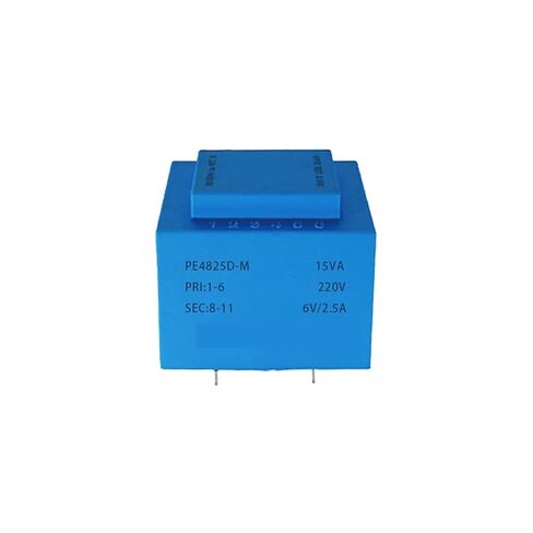 PE4825D-M 15VA 110V-380V 6V×2/7.5V×2/9V×2/12V×2/15V×2/18V×2/24V×2 محول مغلف PCB لحام عزل 1 قطعة (15VA 220V 15V) in Kuwait