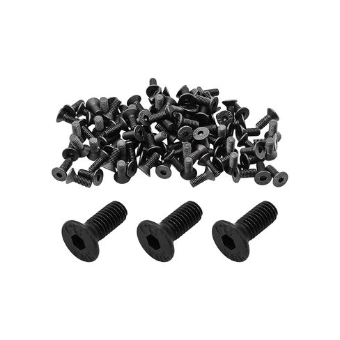 100PCS M3-0.5x8mm Flat Head Hex Socket Cap Screws,10.9 Grade Carbon Steel Countersunk Bolts Black Oxide Finish Full Thread Machine Screws in Kuwait