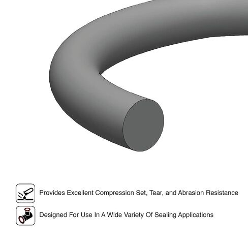 حلقة Mr O-Ring 111 Viton O-Ring - 75A Durometer، 7/16 بوصة معرف، 5/8 بوصة OD، 3/32 بوصة CS، بني (عبوة من 50) in Kuwait
