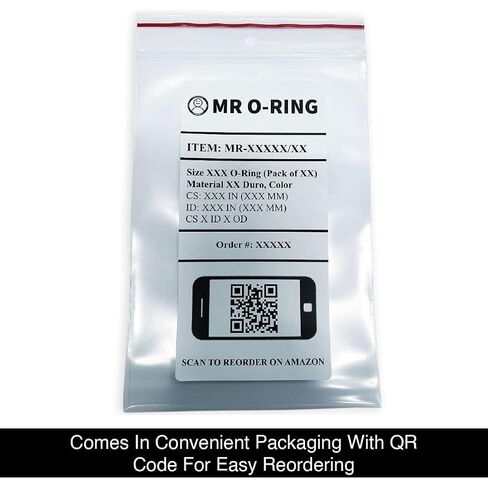 حلقة Mr O-Ring 111 Viton O-Ring - 75A Durometer، 7/16 بوصة معرف، 5/8 بوصة OD، 3/32 بوصة CS، بني (عبوة من 50) in Kuwait
