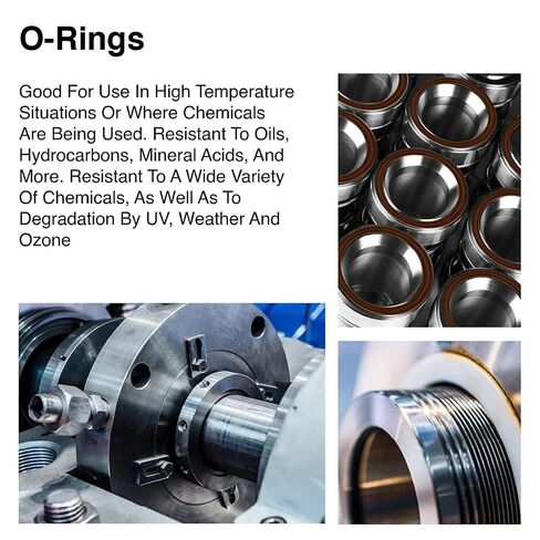 حلقة Mr O-Ring 111 Viton O-Ring - 75A Durometer، 7/16 بوصة معرف، 5/8 بوصة OD، 3/32 بوصة CS، بني (عبوة من 50) in Kuwait