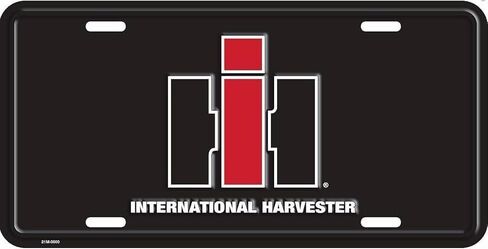 لوحة ترخيص بمقاس قياسي من IH International Harvester، باللون الأسود in Kuwait
