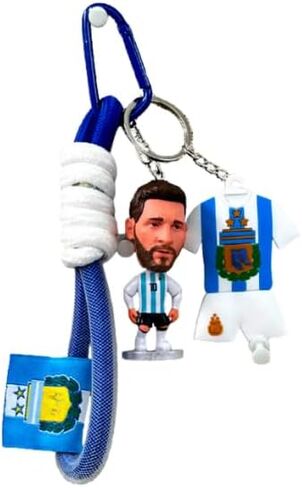 3D Soccer/Football Star Keychain Pendant Soccer World Cup Jersey Keychain/Key Ring, Messi Sports Player in Kuwait