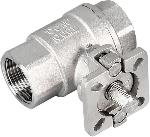Q11F-16P Two-piece Threaded Ball Valve 1 inch, Stainless Steel Pneumatic Electric high Platform(Y) in Saudi Arabia