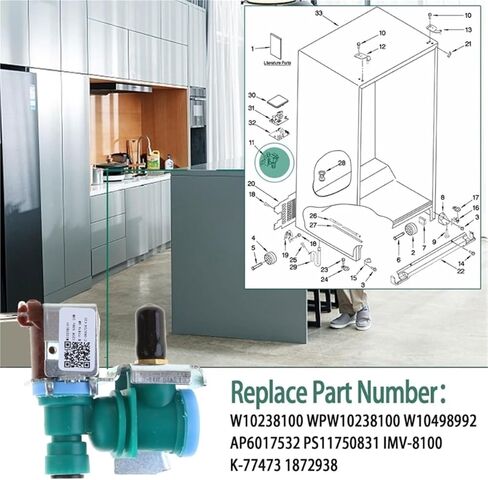 Water Valves Solenoid Single for GSC25C4EYB02 MFW2055DRH01 in Saudi Arabia