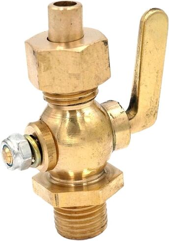 1/4" BSP Male to Socket Welded Brass Drain Petcock Shut Off Valve for Fuel Gas Oil Air in Saudi Arabia