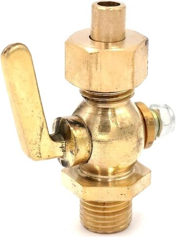 1/4" BSP Male to Socket Welded Brass Drain Petcock Shut Off Valve for Fuel Gas Oil Air in Saudi Arabia