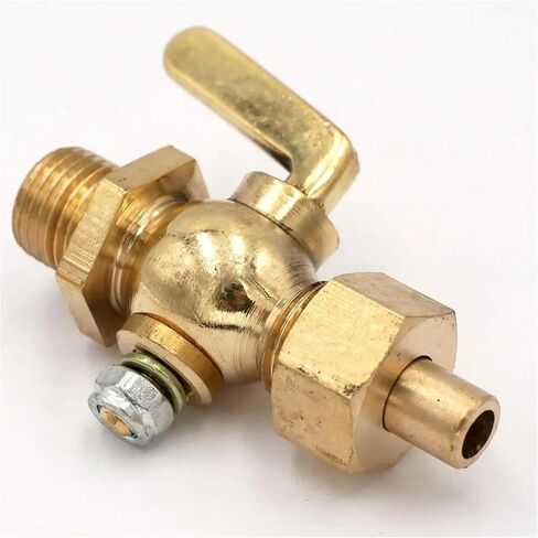1/4" BSP Male to Socket Welded Brass Drain Petcock Shut Off Valve for Fuel Gas Oil Air in Saudi Arabia