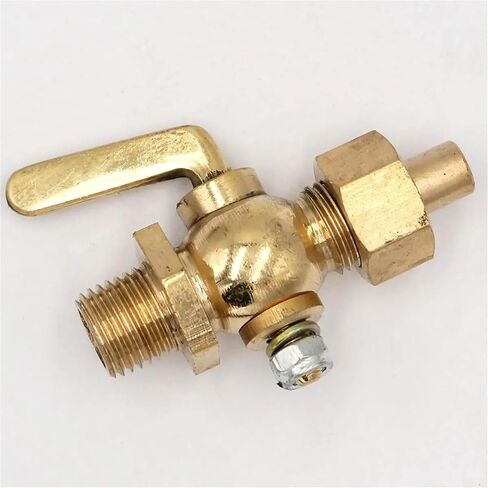 1/4" BSP Male to Socket Welded Brass Drain Petcock Shut Off Valve for Fuel Gas Oil Air in Saudi Arabia