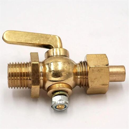 1/4" BSP Male to Socket Welded Brass Drain Petcock Shut Off Valve for Fuel Gas Oil Air in Saudi Arabia