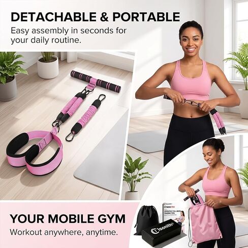 Upgrade Pedal Resistance Band with Handle, 2026 Multi-Functional Adjustable Resistance Band for Full-Body Workouts, Home Fitness Foot Pedal Resistance Band, Unisex Sit-up Training Equipment in Kuwait