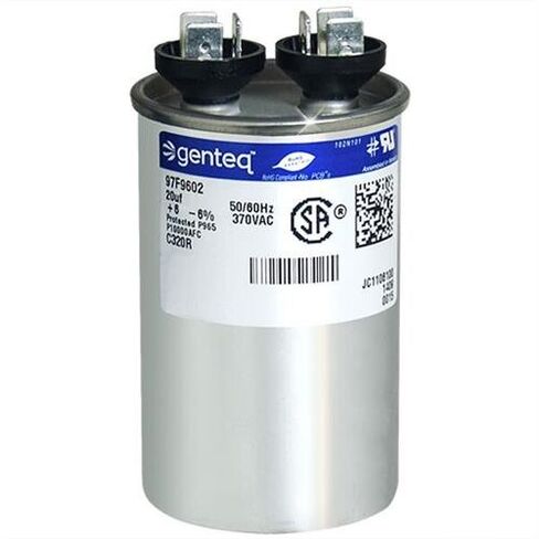 Jard 12714 - 20 uF MFD x 370 VAC Genteq Replacement Capacitor Round # C320R / 97F9602 in Kuwait