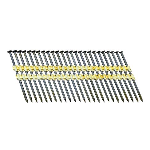 Sandbaggy 21 Degree Framing Nails (3 inch x 0.12 inch) - Plastic Strip Collated Nails - 1/4" Round Head, Smooth Shank, Vinyl Coated - 11 Gauge (2000) in Kuwait